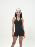 Set Poise Draped Top + Fitted Short